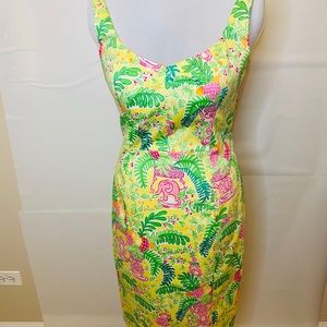 Lilly Pulitzer Dress Lemon Sorbet Paradise EUC